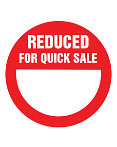 Reduced For Quick Sale Stickers 50mm Permanent