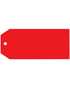 Blank Red Tags 110x55mm