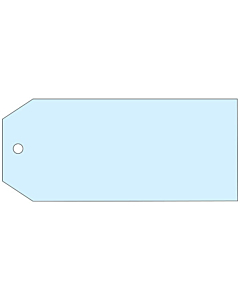 Blank Blue Tags 110x55mm