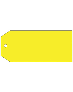 Blank Yellow Tags 110x55mm