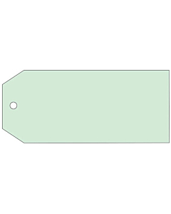 Blank Green Tags 110x55mm