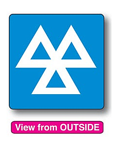 MOT Reminder Window Stickers 60x60mm