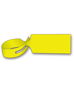 Yellow Loop Through Tags 245x39mm