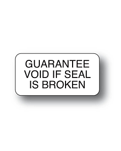 Guarantee Void If Broken Stickers 40x20mm