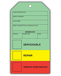 QC Colour Coded 3 in 1 Tag (155x85mm)