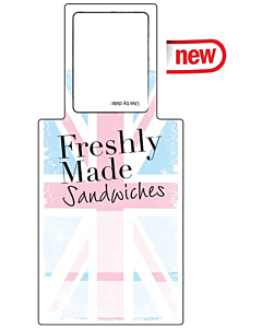 Sandwich Packaging Label 66x146mm Permanent