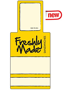 Sandwich Packaging Label 66x146mm Permanent