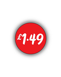£1.49 Price Labels 25mm Permanent
