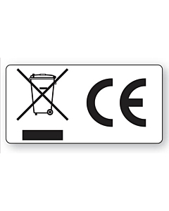 WEEE & CE Labels 50x25mm