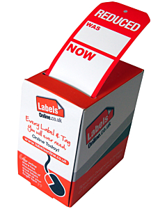 Red Reduced Tags 110x55mm