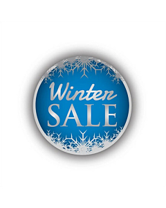 Winter Sale Stickers 30mm Permanent