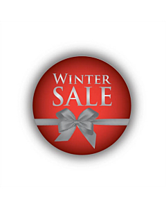 Winter Sale Stickers 30mm Permanent