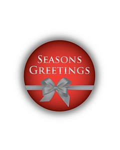 Seasons Greetings Stickers 30mm Permanent