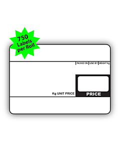 CAS Scale Labels 58x40mm (10 Rolls / 7,500 Labels)