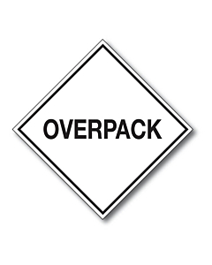 Overpack Labels 100x100mm