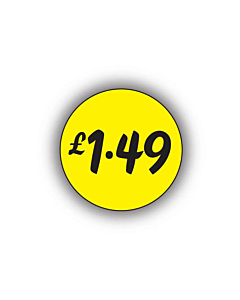 £1.49 Price Labels 25mm Permanent