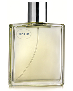 Tester Stickers Silver on Clear 15x10mm