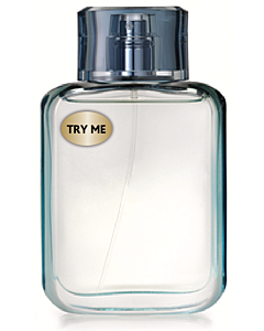 Try Me Stickers Black on Gold 15x10mm