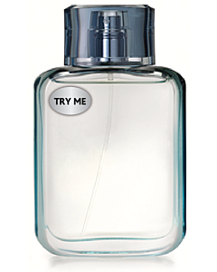 Try Me Stickers Black on Silver 15x10mm