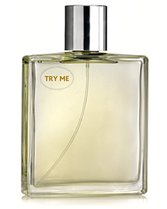 Try Me Stickers Gold on Clear 15x10mm