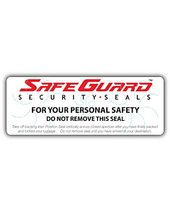 SafeGuard Luggage Seal Labels 122x45mm