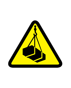 Overhead or Suspended Load Warning Labels