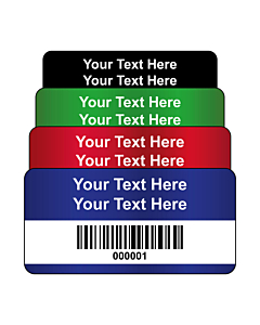 Destructible Vinyl Asset Labels Barcode 50x25mm
