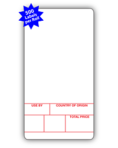 Avery Berkel Scale Labels Format 1 49x92mm (10 Rolls / 5,000 Labels)