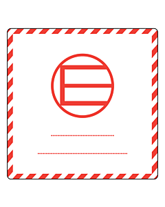 Excepted Quantities Labels 100x100mm