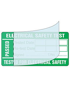 Write & Seal PAT Testing Labels 50x25mm
