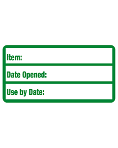 Frozen Food Item ID Labels 63x33mm