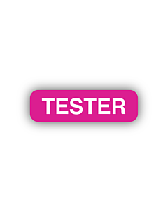 Tester Stickers 35x10mm