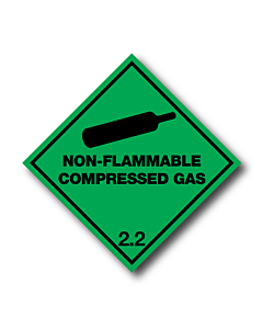Non Flammable Compressed Gas 2.2 Labels 