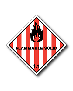 Flammable Solid 4.1 Labels