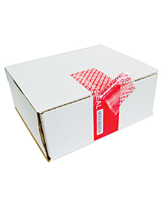 Tamper Evident Void Labels Red 150x50mm