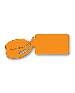 Orange Loop Through Tags 245x61mm