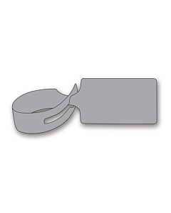 Grey Loop Through Tags 245x61mm