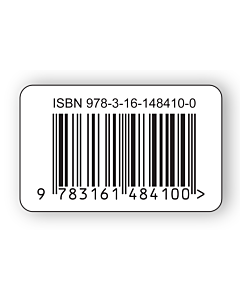 ISBN Barcode Labels Paper 40x25mm