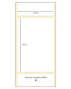 102x149mm Direct Thermal Paper Labels Permanent
