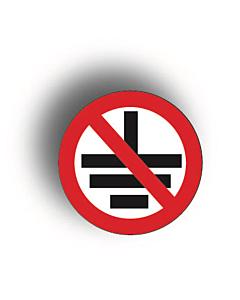 No Earth Connection Labels 10mm