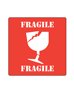 Fragile Labels 100x100mm