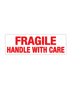 Fragile Handle with Care Labels 150x50mm