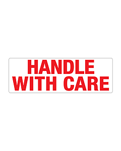 Handle with Care Labels 150x50mm