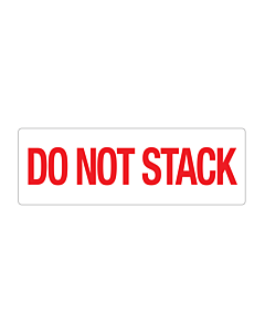 Do Not Stack Labels 150x50mm