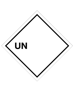 Blank UN Labels 100x100mm (250 Labels)