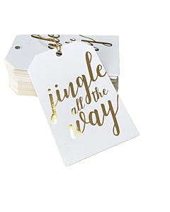 Jingle All The Way Christmas Gift Tags 55x90mm