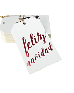 Feliz Navidad Gift Tags 55x90mm