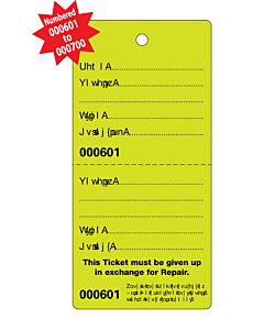2-Part Service Tags 601-700