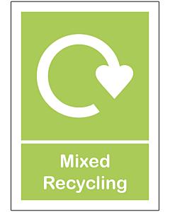 Mixed Recycling Sticker 148x210mm