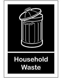 Household Waste Sticker 148x210mm